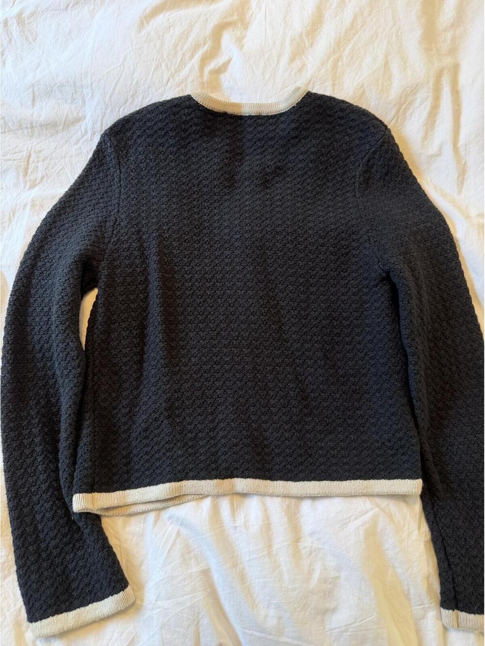 Abercrombie & Fitch Textural Crew Sweater Jacket - Picture 5 of 6